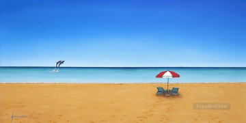 Caribbean beach Oil Paintings